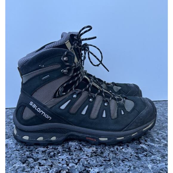 Salomon Quest 4D GTX Forces 2 Mens 13 Green Black Hiking Goretex